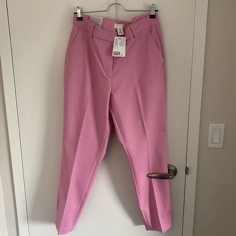 H&M Bubblegum Pink Tailored Trousers